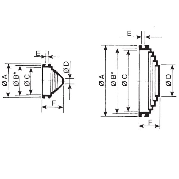 ADJUST. MEMBRANE GLAND 70X3MM image 1