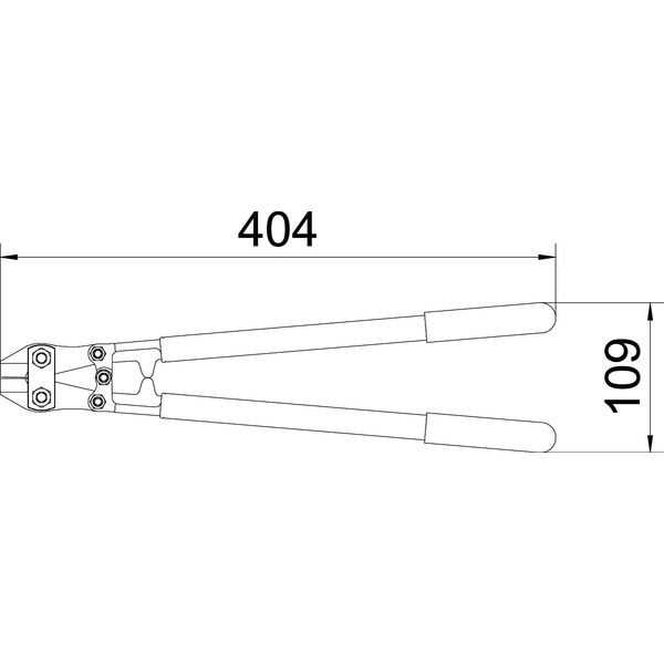 GR BS Bolt cutter for mesh cable tray l = 400 mm image 2