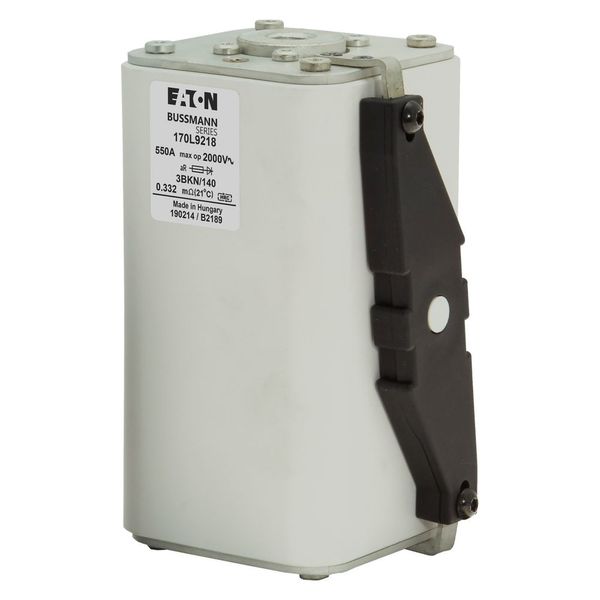 Fuse-link, high speed, 550 A, AC 2000 V, Size 3, 74 x 90 x 143 mm, aR, IEC, single indicator image 11