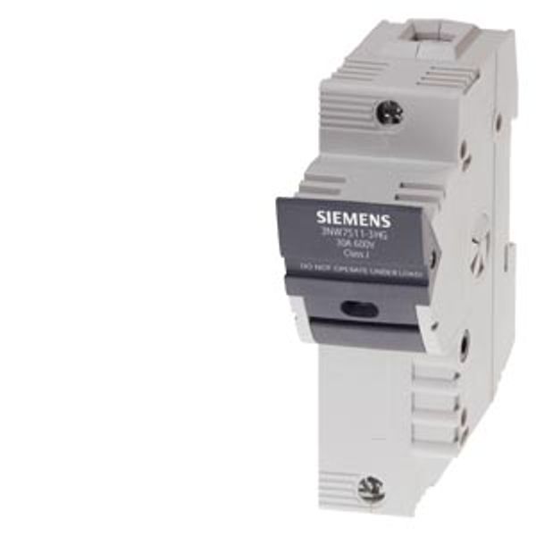 SENTRON, fuse holder, class J, 1-pole, In: 30 A, Un AC: 600 V image 1