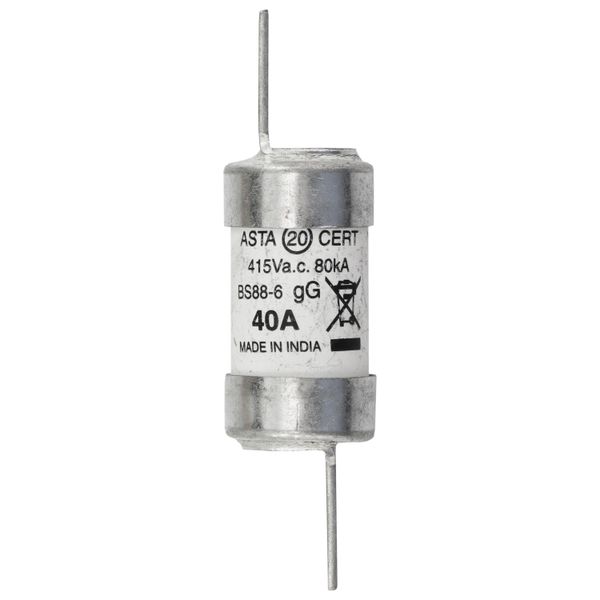 Fuse-link, LV, 40 A, AC 415 V, BS88/F2, 18 x 68 mm, gL/gG, BS image 17