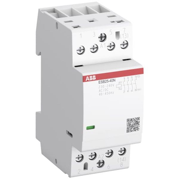 ESB25-20N-01 Installation Contactor (NO) 25 A - 2 NO - 0 NC - 24 V - Control Circuit 400 Hz image 5