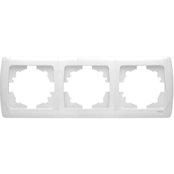 Carmen Accessory White Three Gang Frame image 1