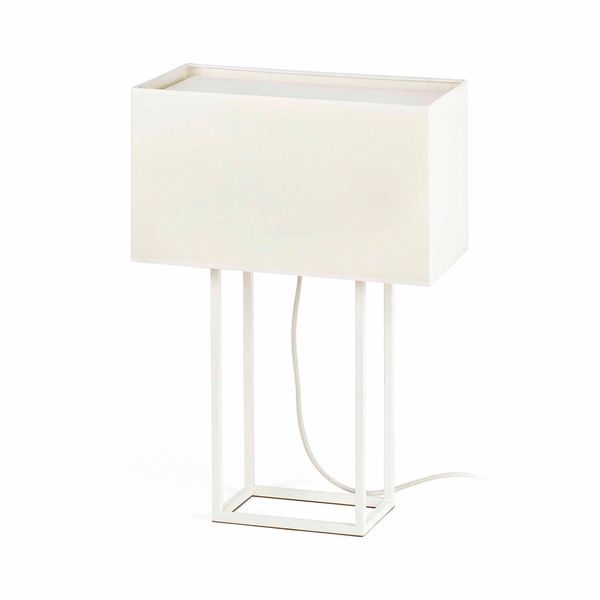 VESPER WHITE TABLE LAMP 2 X E27 20W image 2