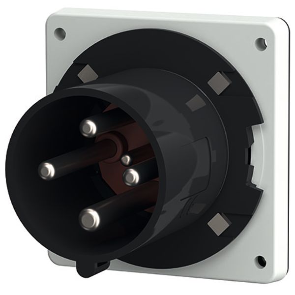 Panel mounted inlet, 63A4p7h500V, IP44 image 1