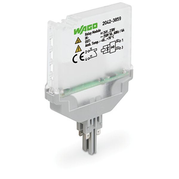 Relay module Nominal input voltage: 24 … 230 V AC/DC 1 break contact image 2