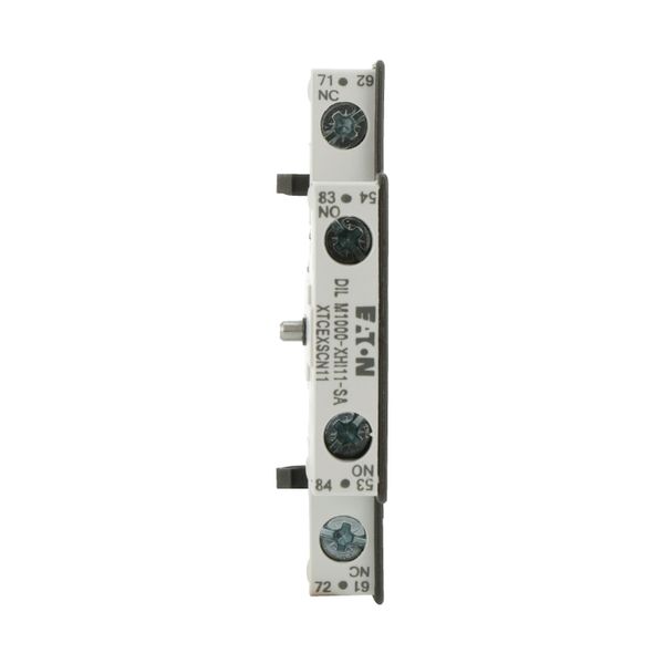 Auxiliary contact module, 2 pole, Ith= 10 A, 1 N/O, 1 NC, Side mounted, Screw terminals, DILM40 - DILM225A image 13