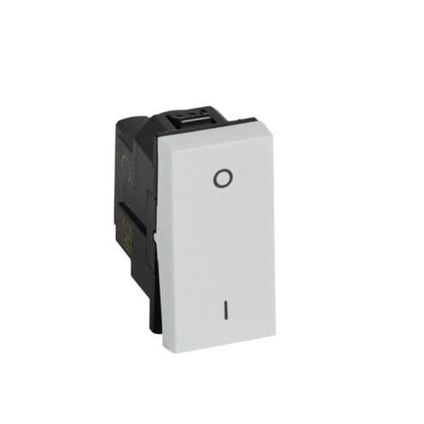 Arteor™ - 1-way double pole switch 20 AX 250 V~ - 1 module - Soft Alu image 1