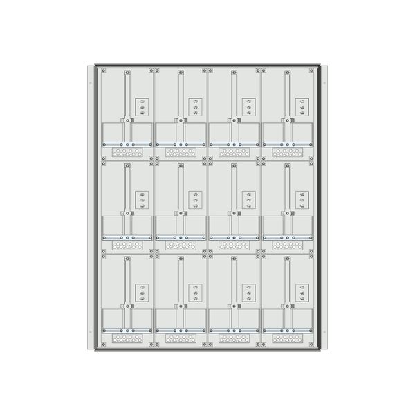 Meter box insert 3-rows, 12 meter boards / 24 Modul heights image 1