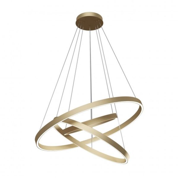 Modern Rim Pendant Lamp Brass image 3
