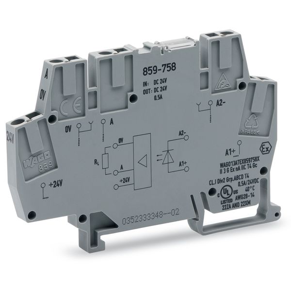859-758 Optocoupler module; Nominal input voltage: 24 VDC; Output voltage range: 20 … 30 VDC image 4