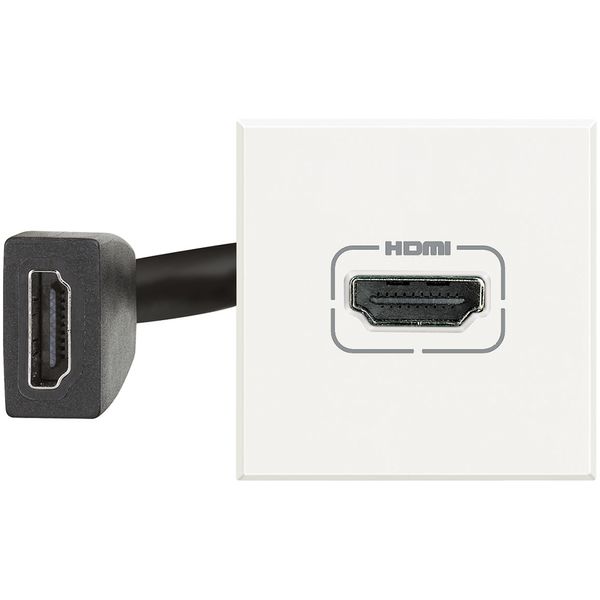 HDMI preconnected socket Axolute 2 modules white image 2