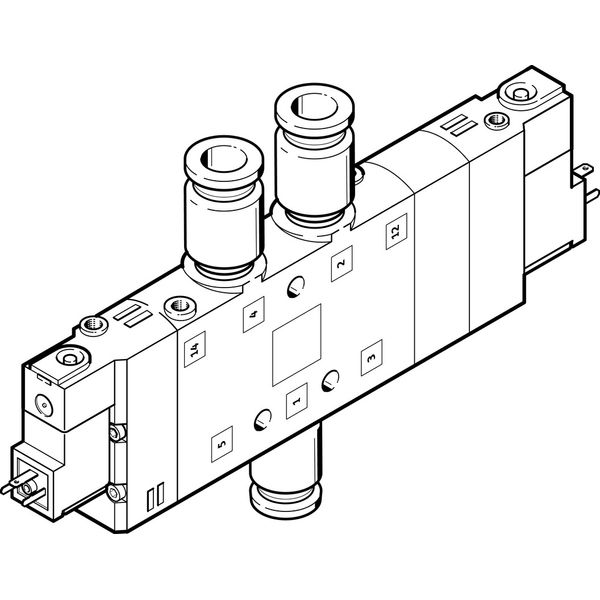 CPE24-M1H-5/3G-QS-12 Air solenoid valve image 1