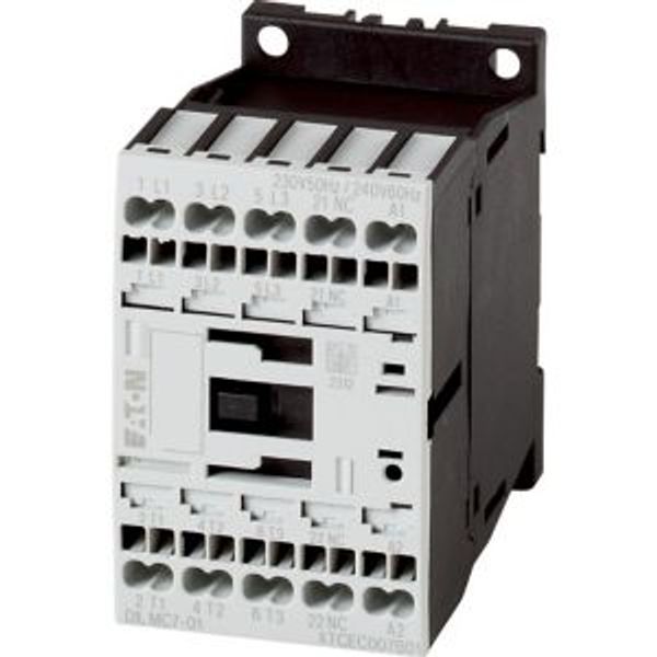 Contactor, 3 pole, 380 V 400 V 3 kW, 1 NC, 110 V 50 Hz, 120 V 60 Hz, AC operation, Spring-loaded terminals image 5
