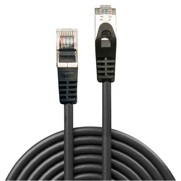 10m Cat.5e F/UTP Network Cable, Black RJ45, M/M, 100MHz, copper image 2