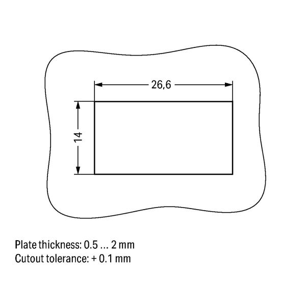 Snap-in plug 4-pole Cod. B light green image 5