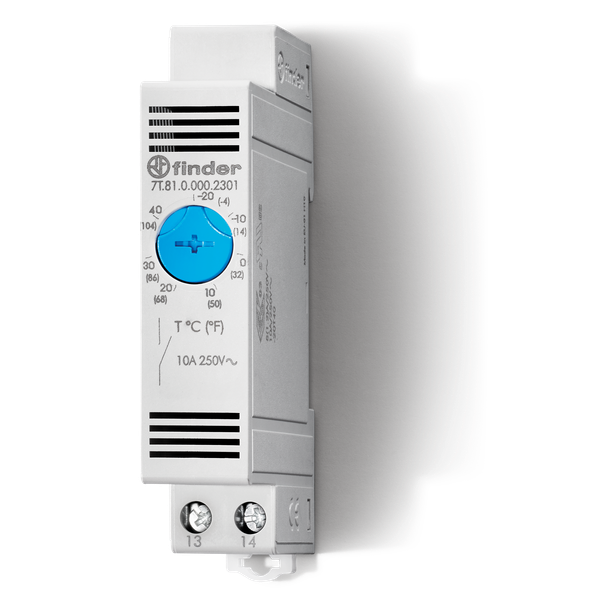 Thermostat 17,5mm.ventilation control 1NO/–20 ...+40°C (7T.81.0.000.2301) image 1