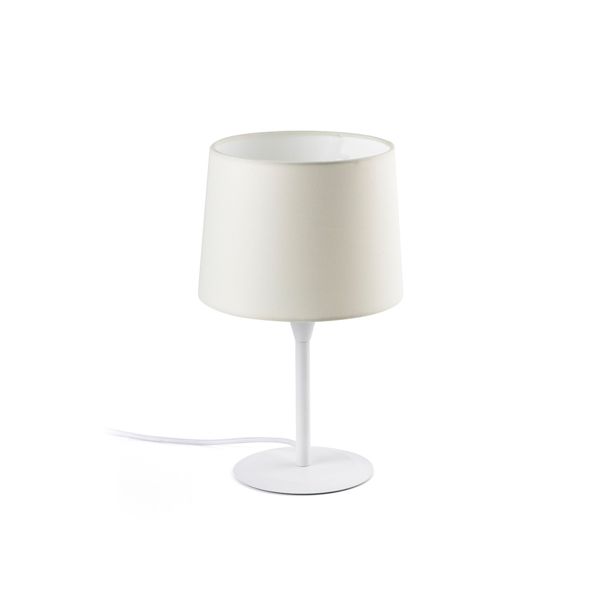CONGA WHITE TABLE LAMP E27 ø215*160*ø190 WHITE LAM image 1