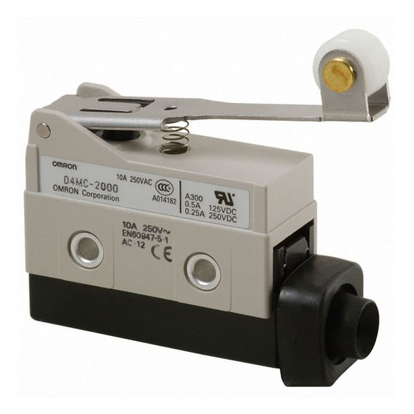 Enclosed switch, hinge roller lever, SPDT, 10 A image 1