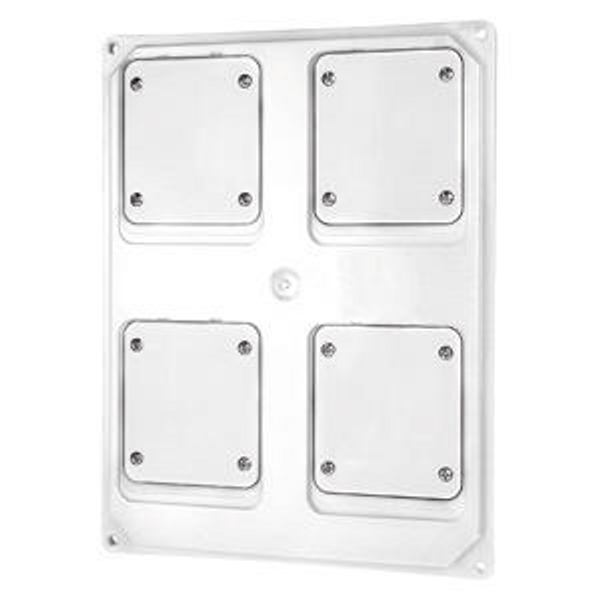 QMC16/63 - FLANGED PANEL - 4 FLUSH MOUNTING FLANGES 16/32A - WHITE image 1