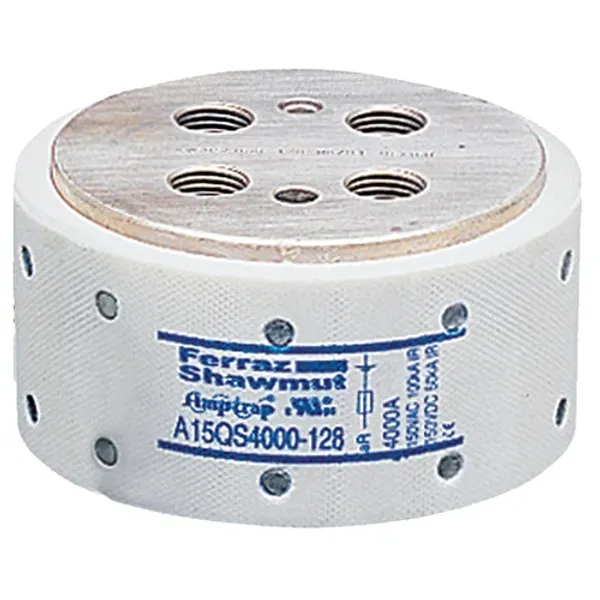 High Speed Fuse A15QS 150VAC 150VDC 4000A Hockey Puck, Bolt-In image 1