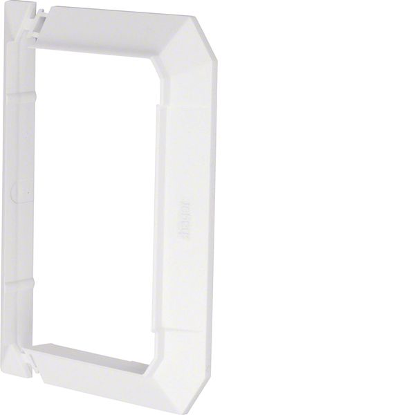 Wall cover plate for wall trunking BRN 70x110mm halogen free in pure w image 1