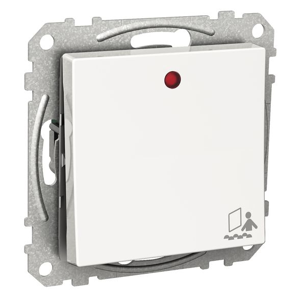 Exxact rocker switch with occupied symbol and lamp 24V white image 3
