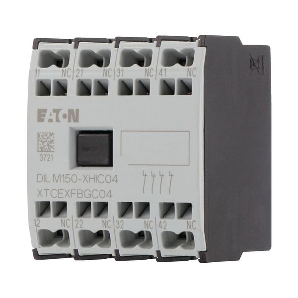 Auxiliary contact module, 4 pole, Ith= 16 A, 4 NC, Front fixing, Spring-loaded terminals, DILMC40 - DILMC150 image 8