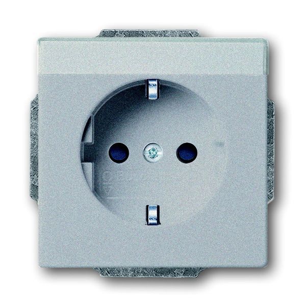 20 EUN-83 CoverPlates (partly incl. Insert) future®, Busch-axcent® Aluminium silver image 1