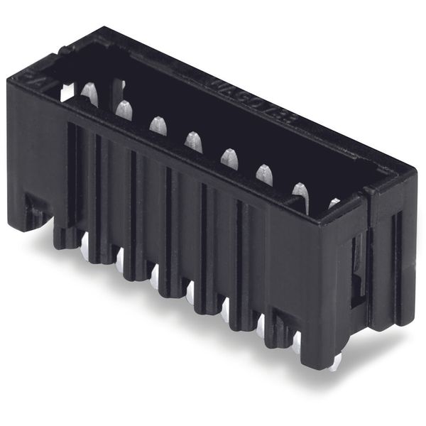 THR male header 0.8 x 0.8 mm solder pin straight black image 1