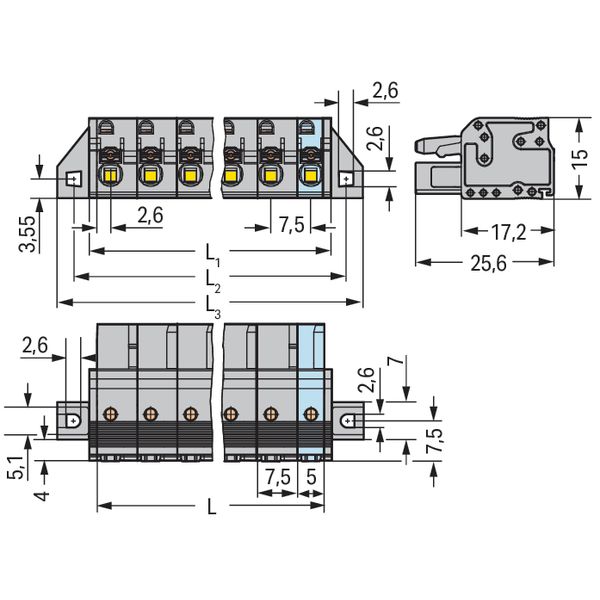 2231-208/031-000 1-conductor female connector; push-button; Push-in CAGE CLAMP® image 5