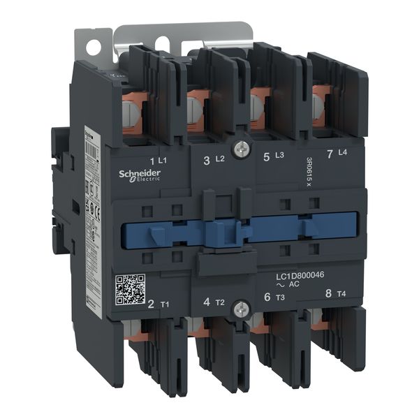 TeSys Deca contactor, 4P(4NO), AC-1, 440V, 125A, 230V AC 50/60 Hz coil,screw clamp terminals image 3