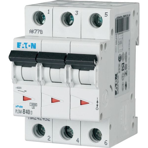 Miniature circuit breaker (MCB), 40 A, 3p, characteristic: D image 3