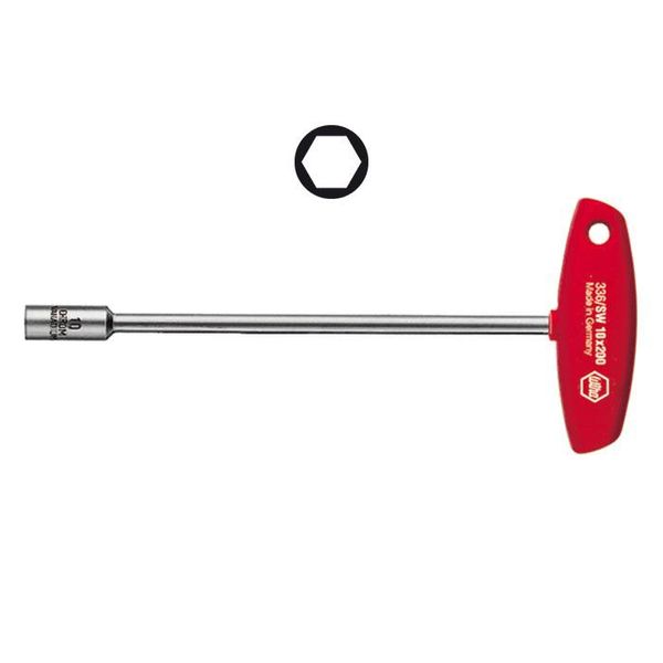 Hex nut driver with T-handle 336 SW 8,0x350 image 1