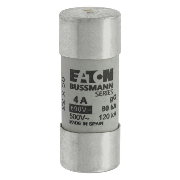 Fuse-link, LV, 4 A, AC 690 V, 22 x 58 mm, gL/gG, IEC, with striker image 17