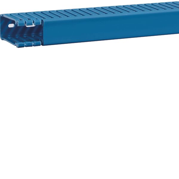 Slotted panel trunking made of PVC BA6 60x25mm blue image 1