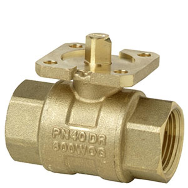 VAI60.20-22 - 2-port ball valve, internally threaded, PN40, DN20, kvs 22 image 1