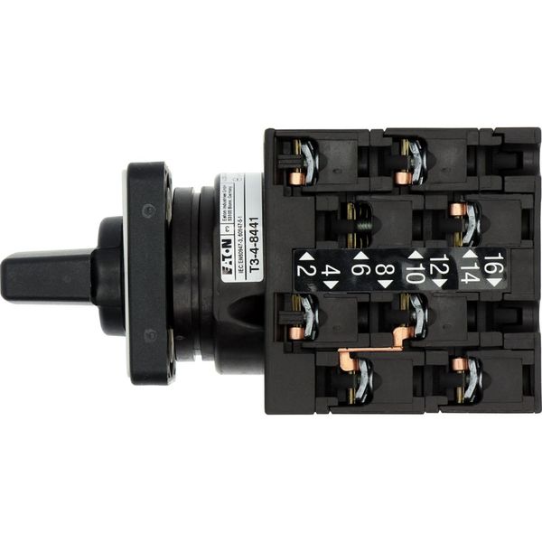 Multi-speed switches, T3, 32 A, flush mounting, 4 contact unit(s), Contacts: 8, 60 °, maintained, With 0 (Off) position, 1-0-2, Design number 8441 image 34