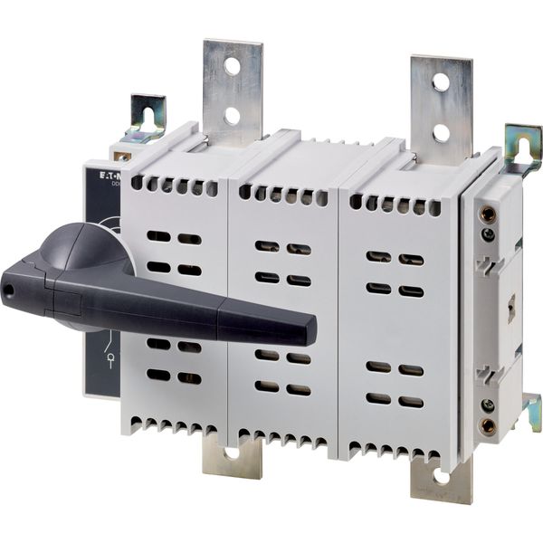 DC switch disconnector, 1250 A, 2 pole, 1 N/O, 1 N/C, with grey knob, service distribution board mounting image 3