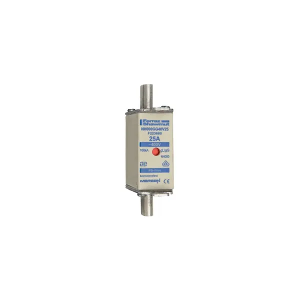 Fuse-link NH000 gG 400VAC 25A live tags Double indicator image 2