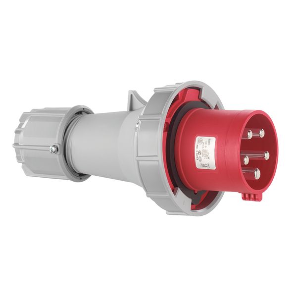 CEE plug, IP67, 63A, 5-pole, 400V, 6h, red image 1