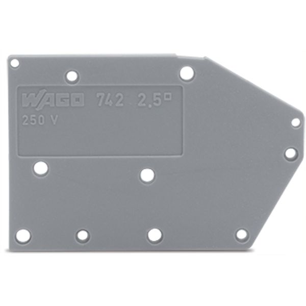 End plate snap-fit type 1.5 mm thick blue image 4