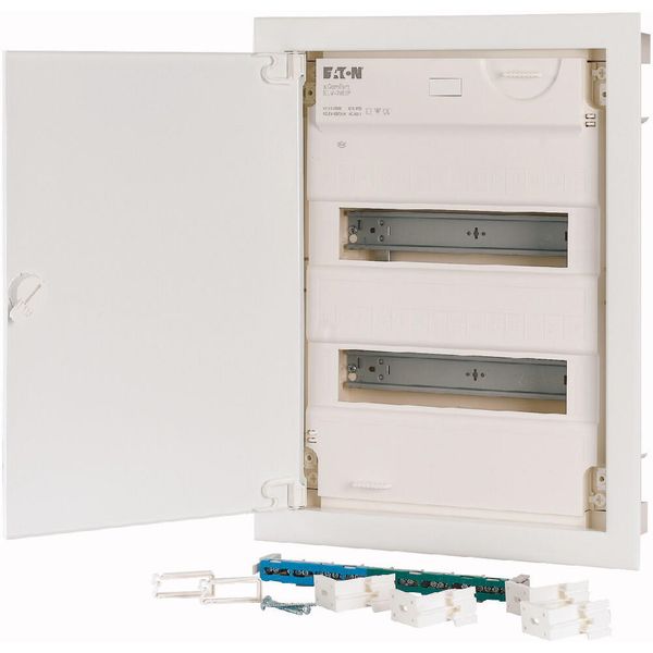 Compact distribution board-flush mounting, 2-rows, super-slim sheet steel door image 9