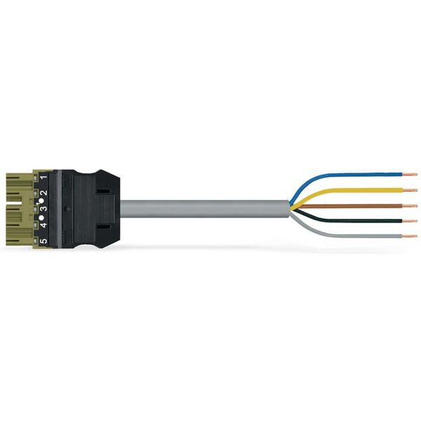 pre-assembled connecting cable Eca Socket/open-ended gray image 2