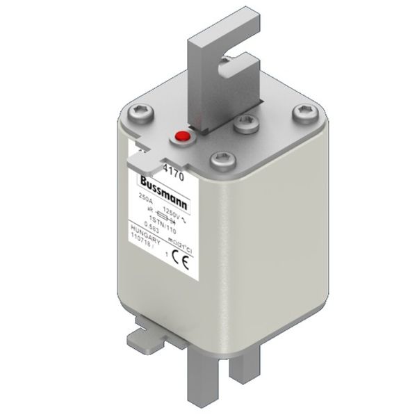 Fuse-link, high speed, 50 A, AC 690 V, DIN 1, 52 x 66 x 135 mm, gR, DIN, IEC, single indicator image 1