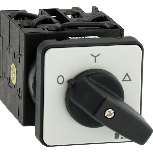 Star-delta switches, T0, 20 A, flush mounting, 4 contact unit(s), Contacts: 8, 60 °, maintained, With 0 (Off) position, 0-Y-D, Design number 8410 image 27