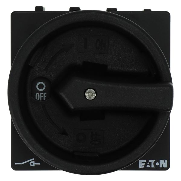 Main switch, P1, 40 A, flush mounting, 3 pole, STOP function, With black rotary handle and locking ring, Lockable in the 0 (Off) position image 17