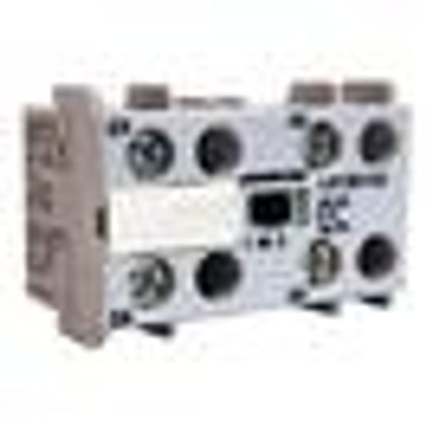 Auxiliary contact block for mini Contactors LA1, 2NO image 2