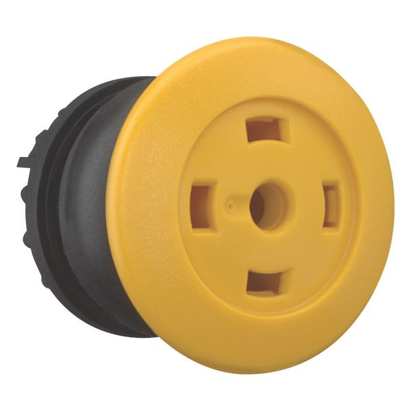 Mushroom actuator, RMQ-Titan, Mushroom, momentary, Mushroom yellow, Without button plate, Bezel: black image 6