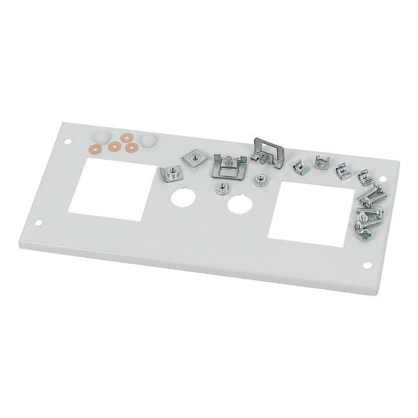 Front cover, +mounting kit, for meter 2x72 +2S, HxW=150x425mm, grey image 5